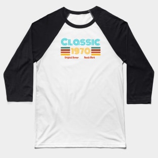 Retro birth year 1970 Baseball T-Shirt